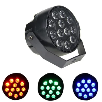 

WorldSky Par Light 12 LED RGB 3IN1 18W 1.5*12LED Stage Lighting DMX 512 Club Disco Party Ballroom KTV Bar Wedding DJ