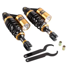 350mm UM Par Air Shock Absorber Clevis Caber Honda CB 750 RD 350 CB Series Suspensão Traseira X- max 125 preto