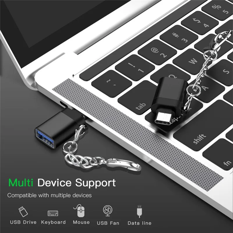 Type C OTG адаптер USB C штекер USB 3,0 Женский Синхронизация данных USB-C кабель type-C для Xiaomi huawei samsung Мышь Клавиатура