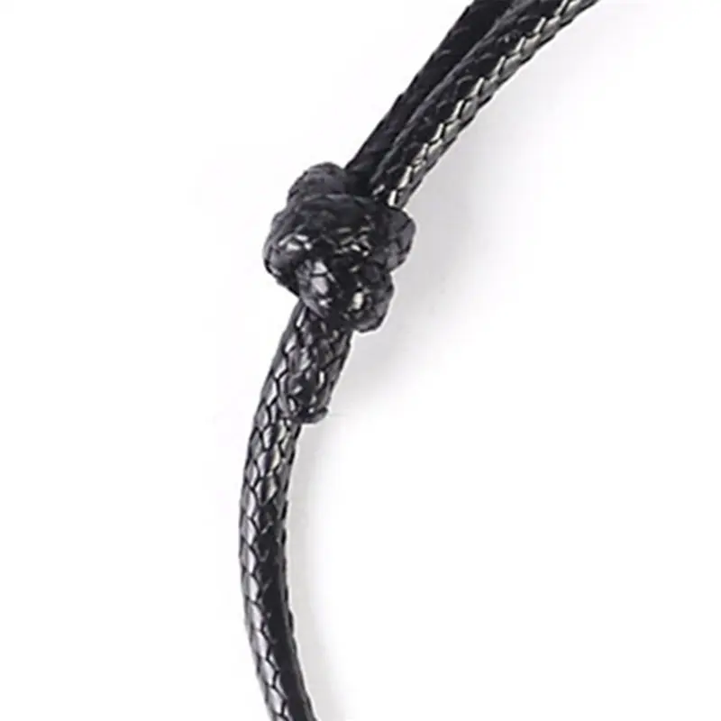 2018 new couple bracelet handmade vintage rope chain adjustable blacck and white pendant paired bracelets gifts for women