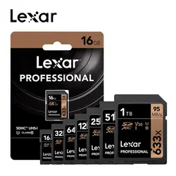 2019 горячая Распродажа Lexar 32 Гб оперативной памяти, 16 Гб встроенной памяти, 64 ГБ, класс 10 SD карта SDHC/SDXC карты памяти SD карты 128 ГБ 256 95 МБ/с. для