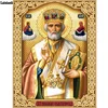 5D Crystal Crafts Diamond Painting Mosaic Icons St. Nicholas Of Myra 3D Square diy Diamond Embroidery Pattern Orthodox Religion ► Photo 1/6