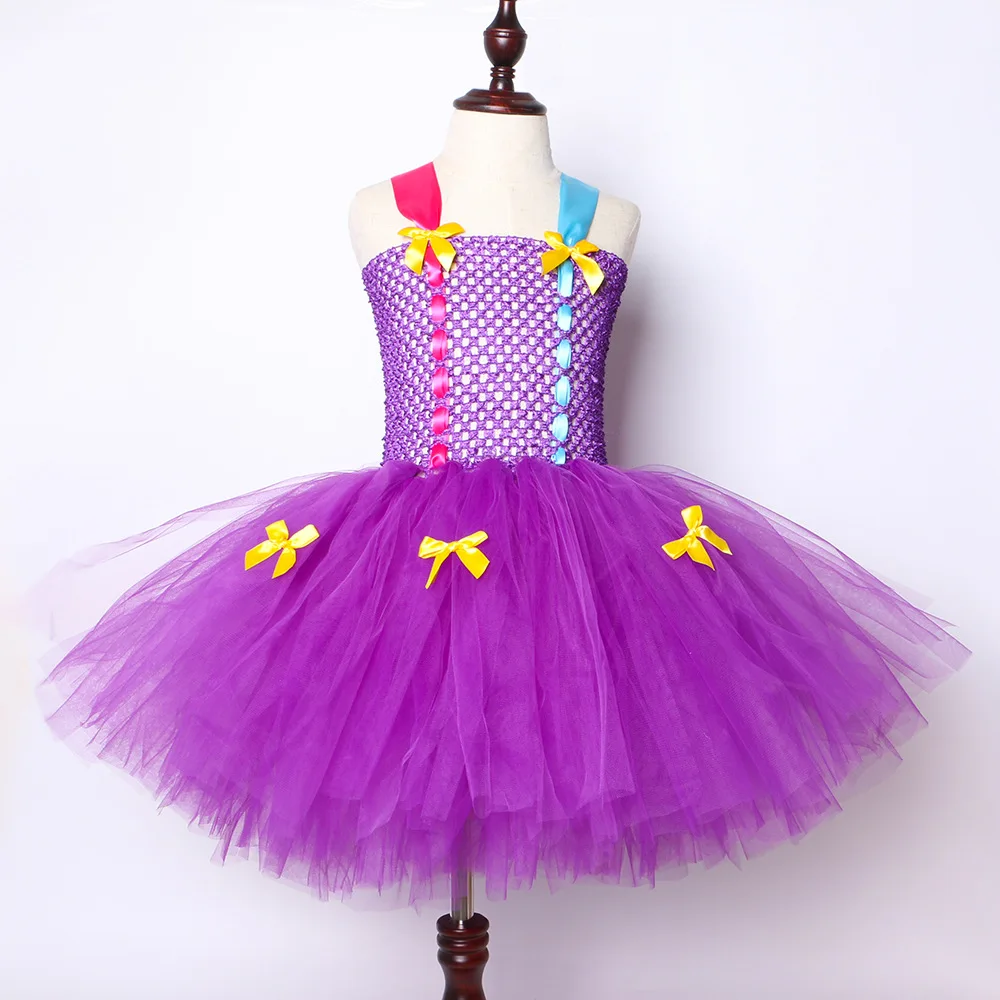 2019 Новый платье-пачка для девочек лиловый фатин платье принцессы Детское платье для дня рождения для девочек, детская кофта с Косплэй