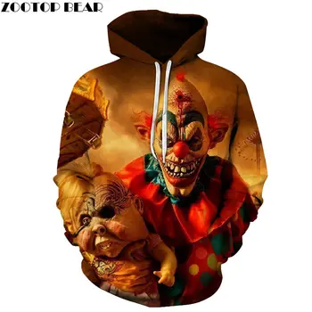 

Long Red-haired Clown 3D Print Men Pullover Sweatshirt Clothing for Men Custom Pullover Hoodie Streetwear Sweatshirt ZOOTOP BEAR