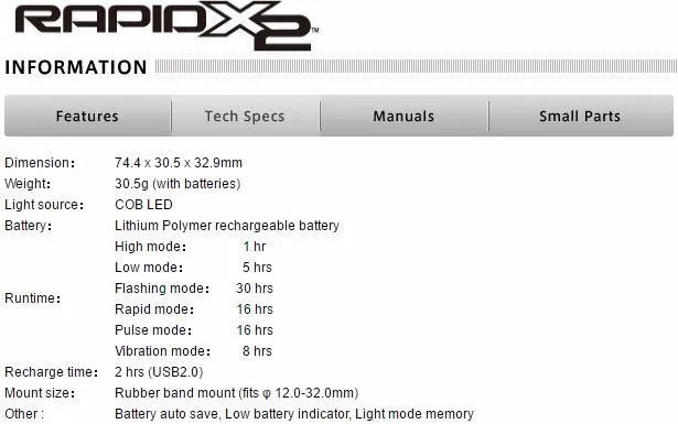 Cheap CATEYE TL-LD710-R Rapid X2 Bicycle Safety Light for Rear from Japan 2