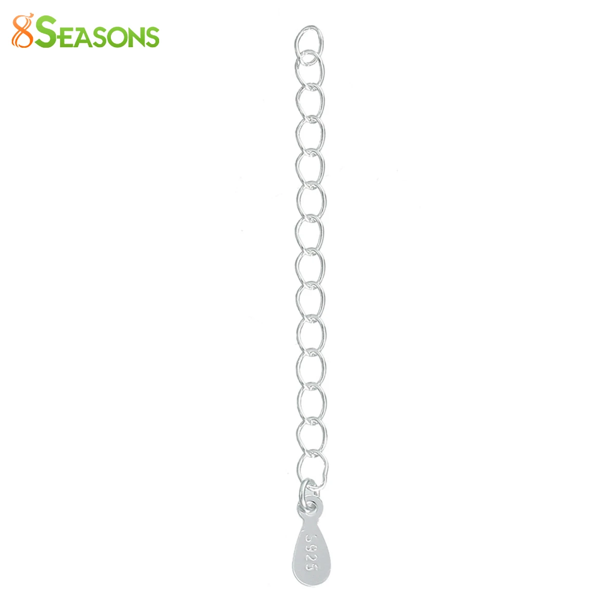 8SEASONS 925 sterling Silver Extender Chain For Jewelry Necklace
