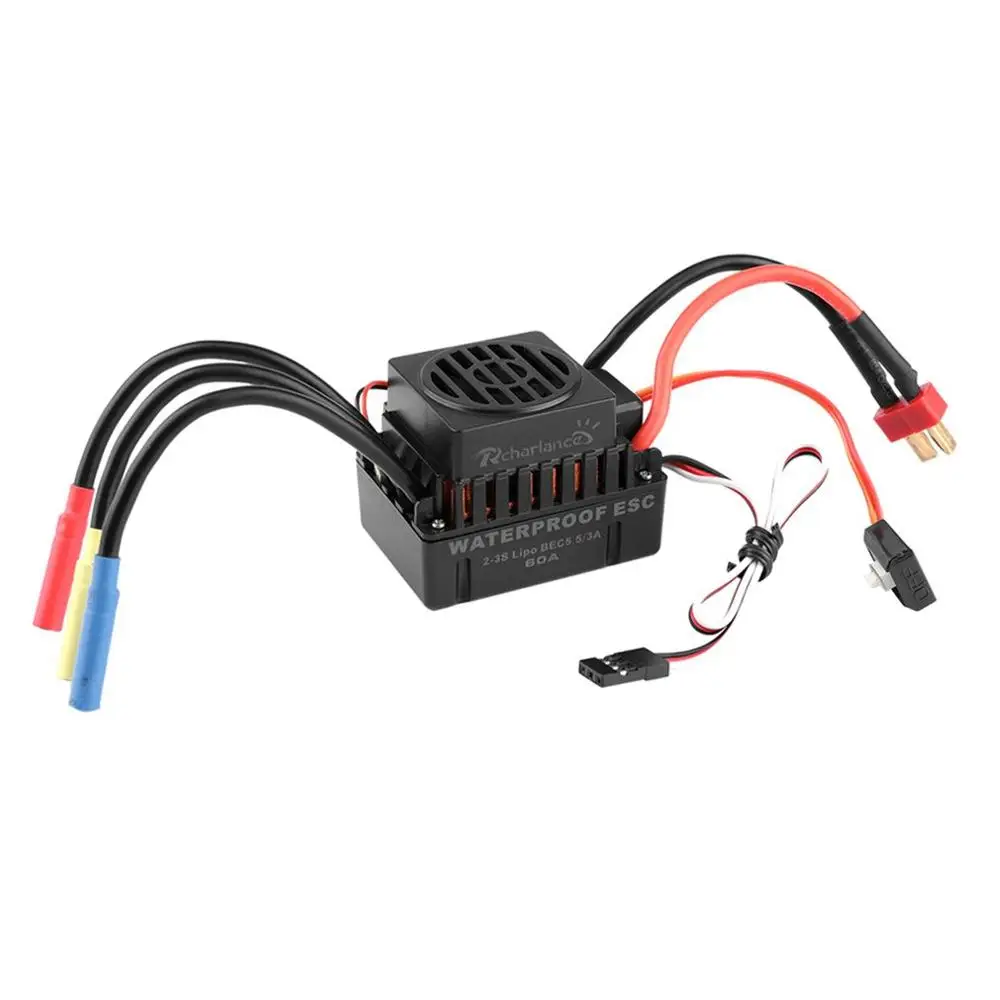 

For Rcharlance Waterproof 45/60/80/120A Brushless ESC Electric Speed Controller RC Part Accessory