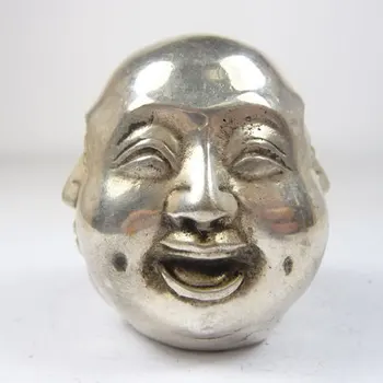 

free shipping [ ] vintage hand work copper emotions 4 face Buddha statue decoration