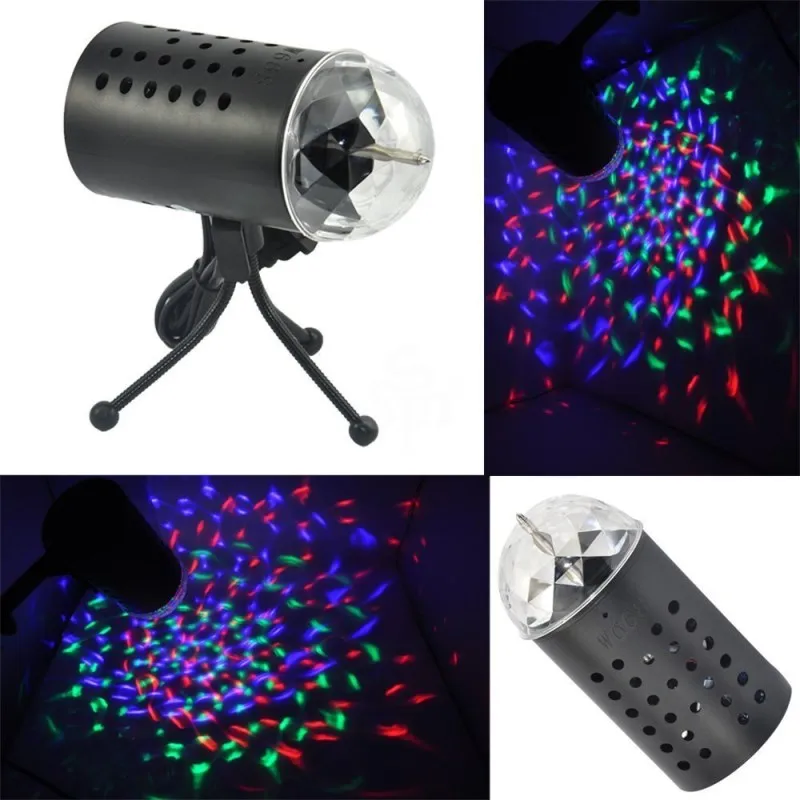 

RGB LED Crystal Magic Ball Stage Effect Lighting Lamp Bulb Party Disco Club DJ Light Show Lumiere