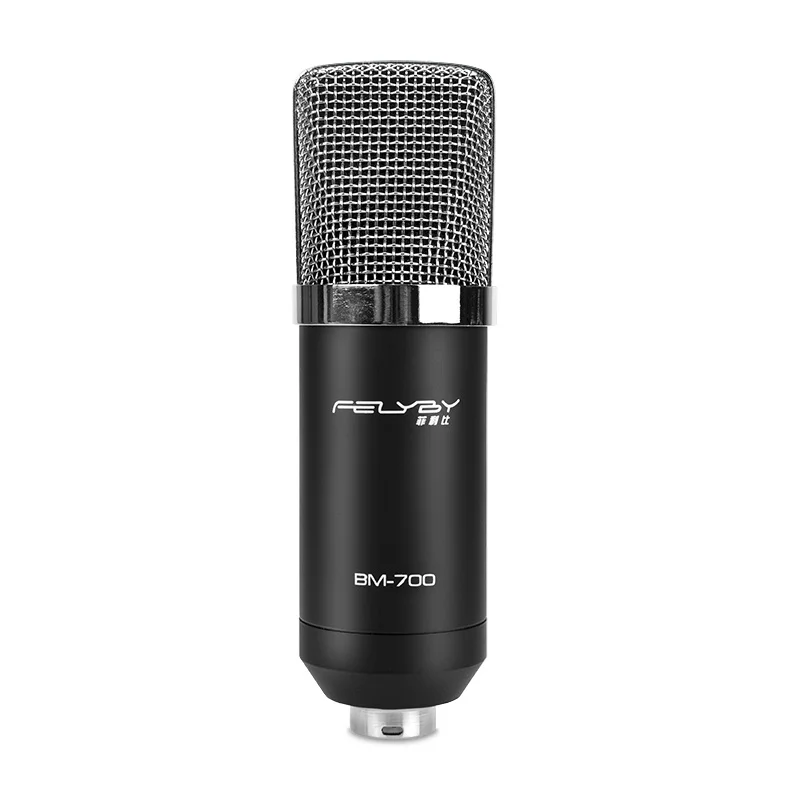 FELYBY аудио комплект bm 700 модный конденсаторный микрофон для компьютера караоке микрофоны запись студия профессиональный микрофон