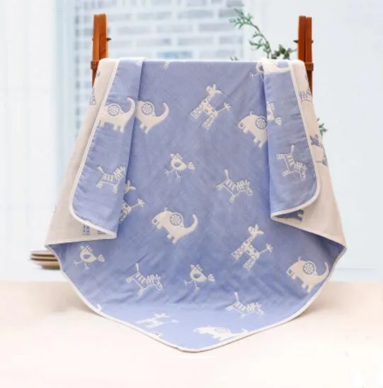 

New 100% cotton baby bath towel 110 * 110cm animal pattern towel baby child holding blanket newborn bath towel soft and not fade