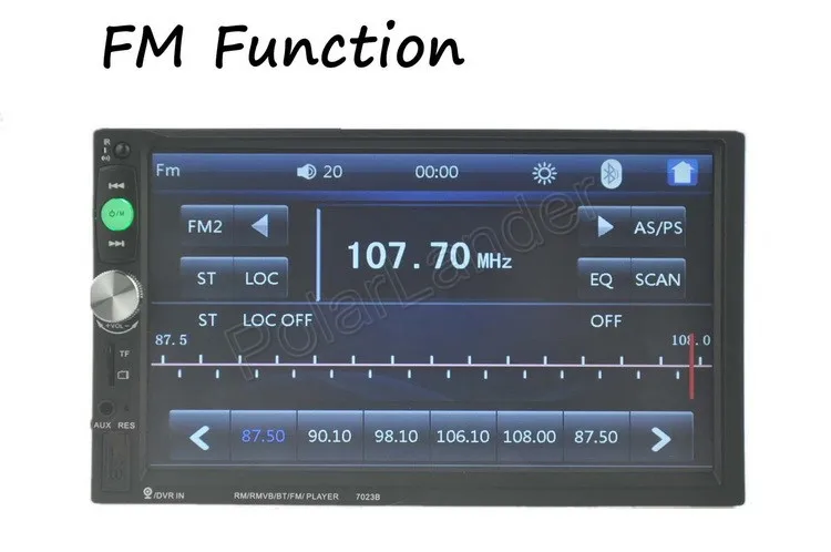 7 дюймов 2 Din автомобильный аудио MP5 радио кассетный плеер USB/TF/FM/Aux сенсорный экран Bluetooth Авторадио автоматический сенсорный