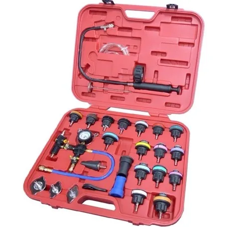 

Auto 27 pcs Radiator Pressure Tester Vacuum Purge Cooling System Refill Tool Kit