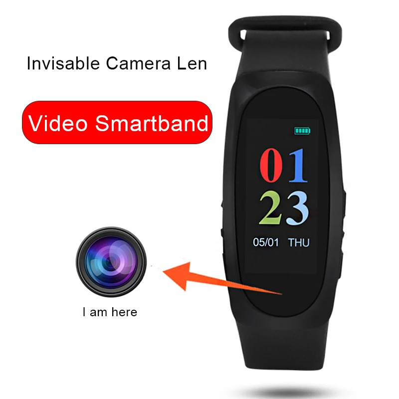 

2021 Full HD 1080P Color Mini Video Sound Voice Photo Recording Recorder Smartband Portable Sport Band