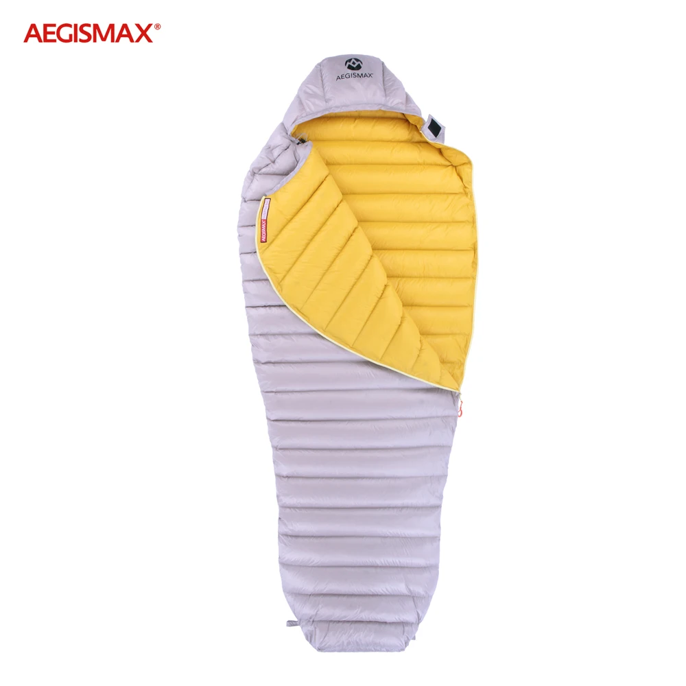 Branco para Baixo Saco de Dormir Repelente de Água para Baixo Acampamento ao ar Seco tipo Saco de Dormir Aegismax Livre Ultra Seco tipo Ganso Múmia 700fp Engrenagem 6 Esporte e Lazer