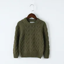 Модная Высококачественная хлопковая одежда свитер с круглым вырезом новая зимняя детская одежда свитер для мальчиков