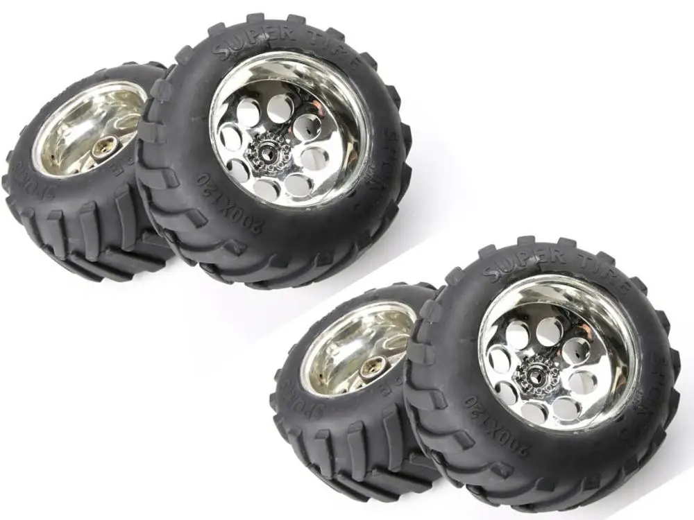 Monster big wheel расширенное увеличение колеса в сборе хромированное колесо ступицы для 1:5 Монстр большая колесная тележка 200*120 - Цвет: 2 pairs