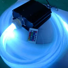 24key IR 45 Вт светодиодный огни основных цветов спектра с 1200 шт. 0,75 мм Диаметр 4 М длинные PS волоконно-оптический кабель, волоконный комплект