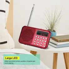 Vbestlife чистый звук стерео FM радио Запись голоса TF/USB Музыка Светодиодный фонарик MP3-плеер радио