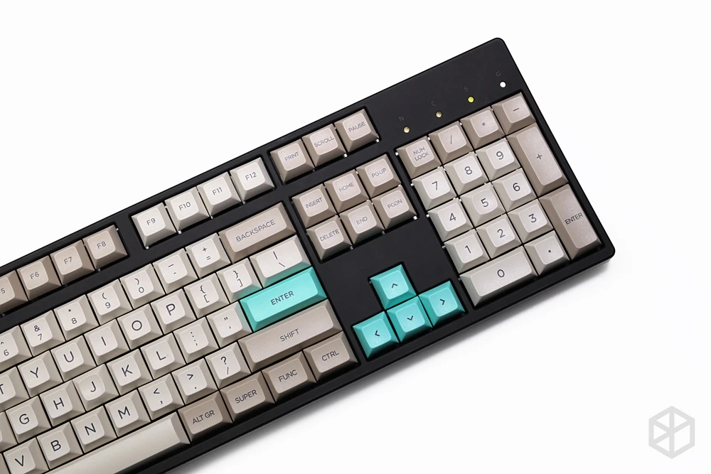 Dsa Style Keycap Set PBT пластиковый ретро бежевый для механической клавиатуры серый cyan gh60