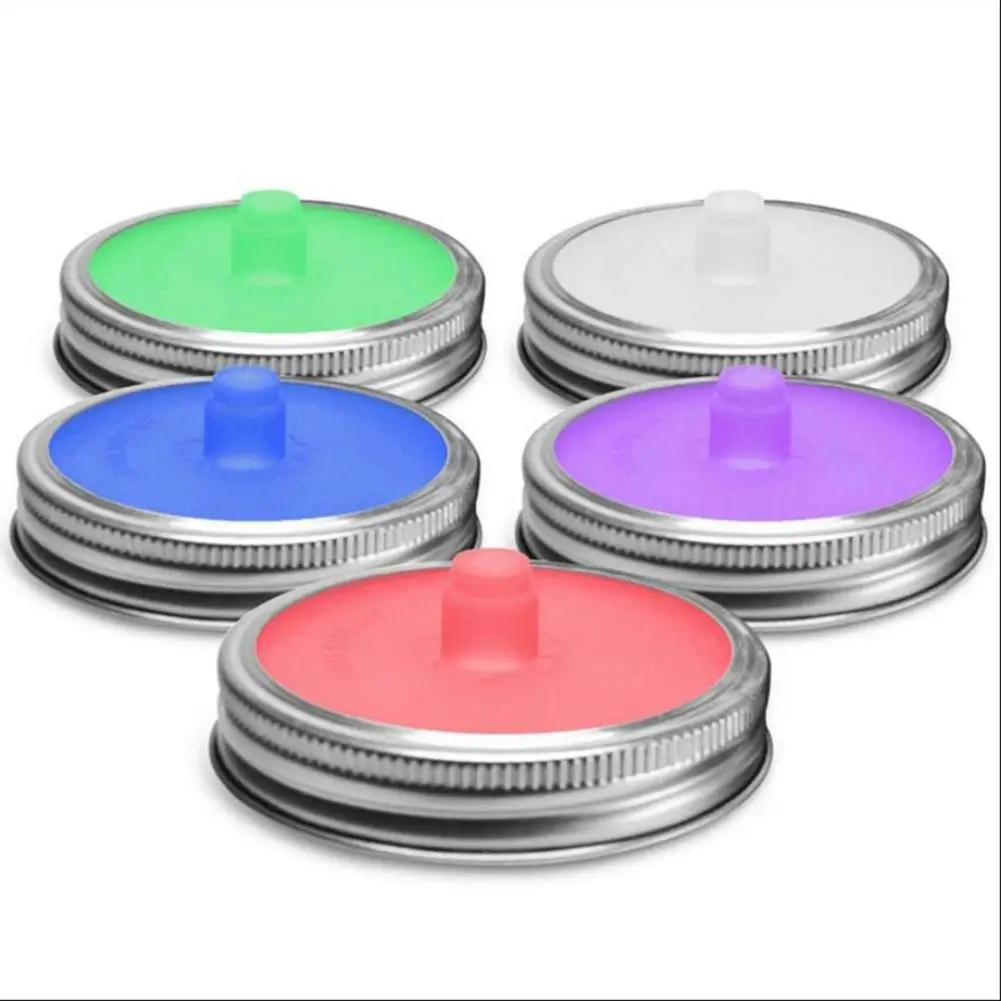 

5PCS Machine Silicon Cover Sauerkraut Fermentation Cover Sealed Air Damper Kimchi Jar Decoration Kitchen Accessories Organizer
