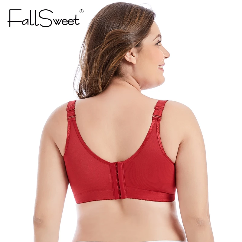 FallSweet Full Coverage Comfortable Bra for Women Full Cup Non Padded Minimizer Bra White Black