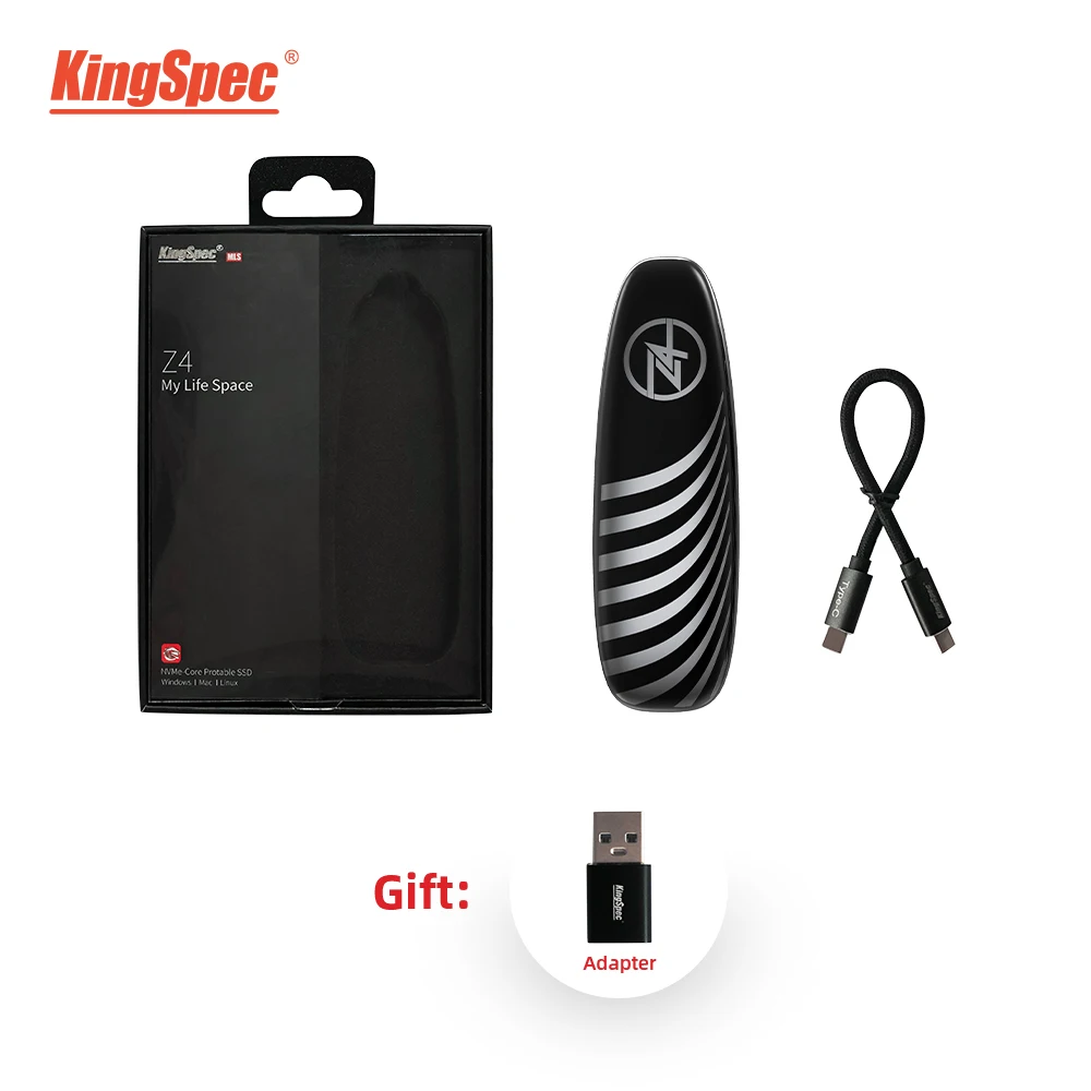 Новое поступление KingSpec портативный 512GB 1 ТБ SSD externo M.2 pcie ssd Внешний жесткий диск USB 3