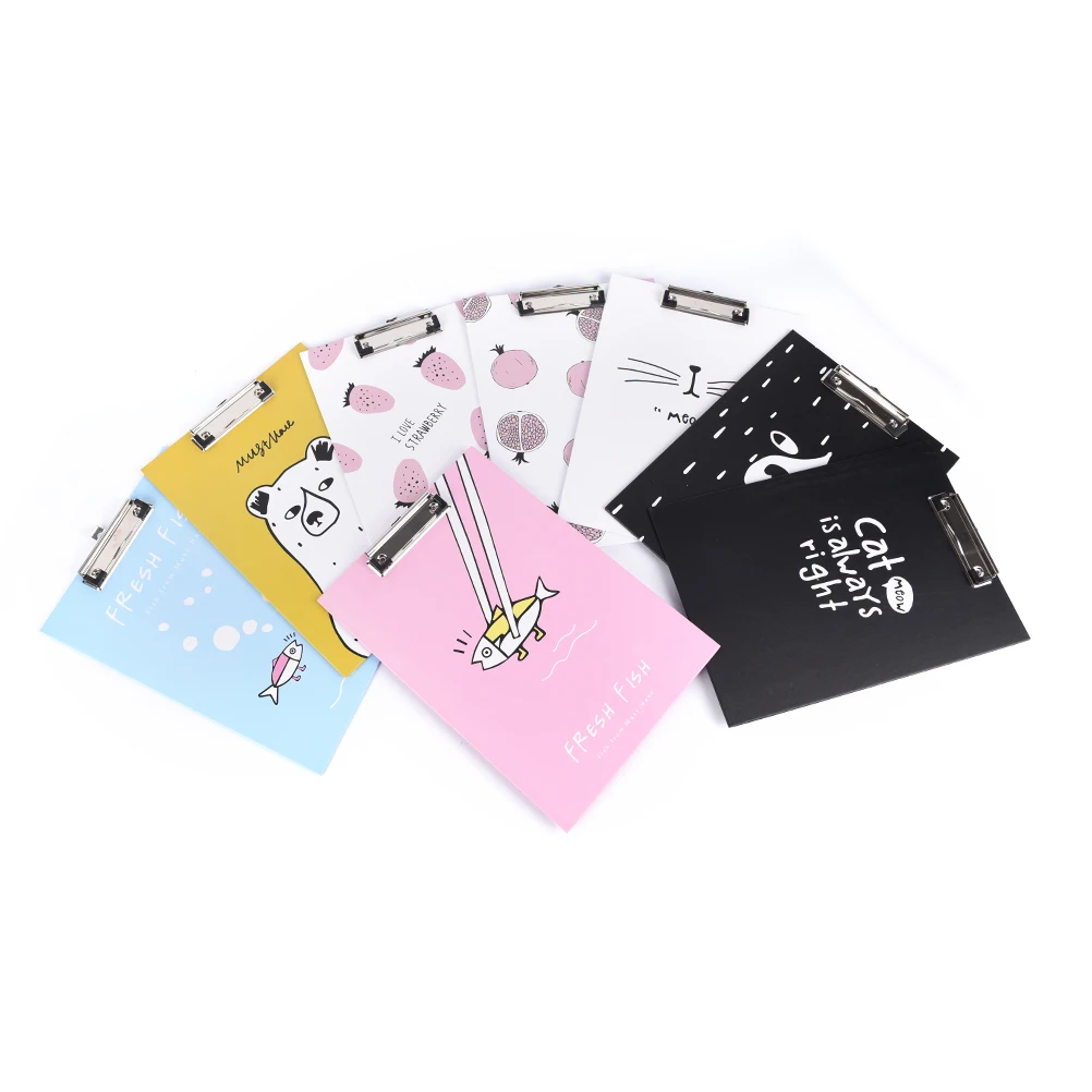 

1 Piece A4 Letter Size File Organize Cutout Stainless Stell Hard Clip Boards Folder Clipboards Korean Stationery