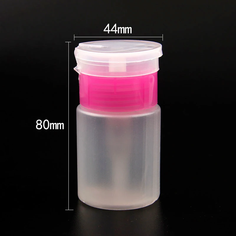 1 шт. 60 мл розовый Пустой дозатор насос лак для ногтей средство для удаления спирта очиститель бутылки Макияж/Оборудование для дизайна ногтей