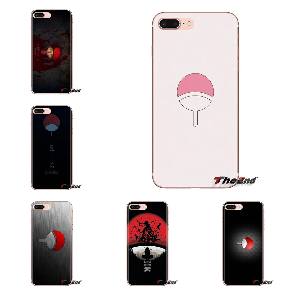 Мягкий ТПУ чехол для телефона Clan Uchiha Sasuke логотип Наруто LG Spirit Motorola Moto X4 E4 E5 G5 G5S G6 Z Z2