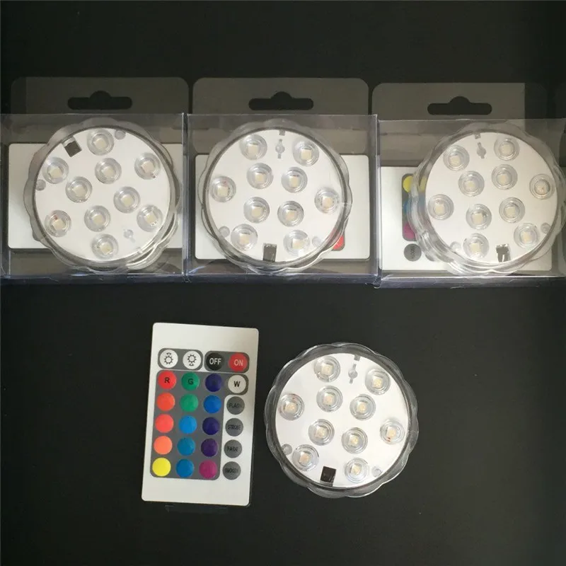Waterproof Battery Operated Submersible LED Lights