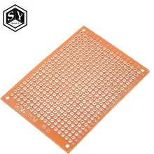 10 шт. Great IT 5*7 PCB 5x7 PCB 5 см 7 см DIY Прототип бумага PCB универсальная плата желтый