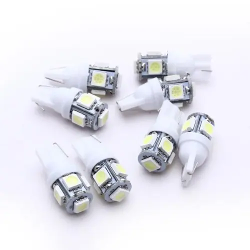 TOYL 8 X T10 194 168 W5W ампульная лампа 5050 SMD 5 светодиодов 12V для VOITURE