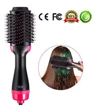 2 в 1 многофункциональный фен для волос и объемная вращающаяся щетка для волос, роликовый вращающийся стайлер, расческа для укладки, выпрямление, щипцы для завивки волос