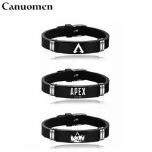 Canuomen 10 шт./партия Apex браслеты Легенда черные браслеты из нержавеющей стали игра логотип браслет в подарок для детей мальчиков оптом