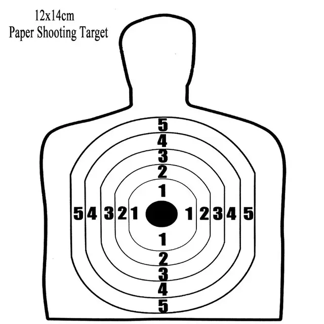 12x14cm Archery Target Paper 3.0 Airsoft Silhouette Targets for ...