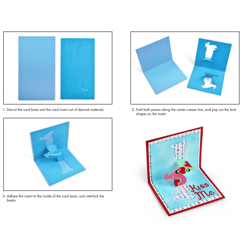 

Insert Pop-up Parrot Frame Metal Cutting Dies Stencils For DIY Scrapbooking Decorative Paper Cards Embossing Die Cuts 2019
