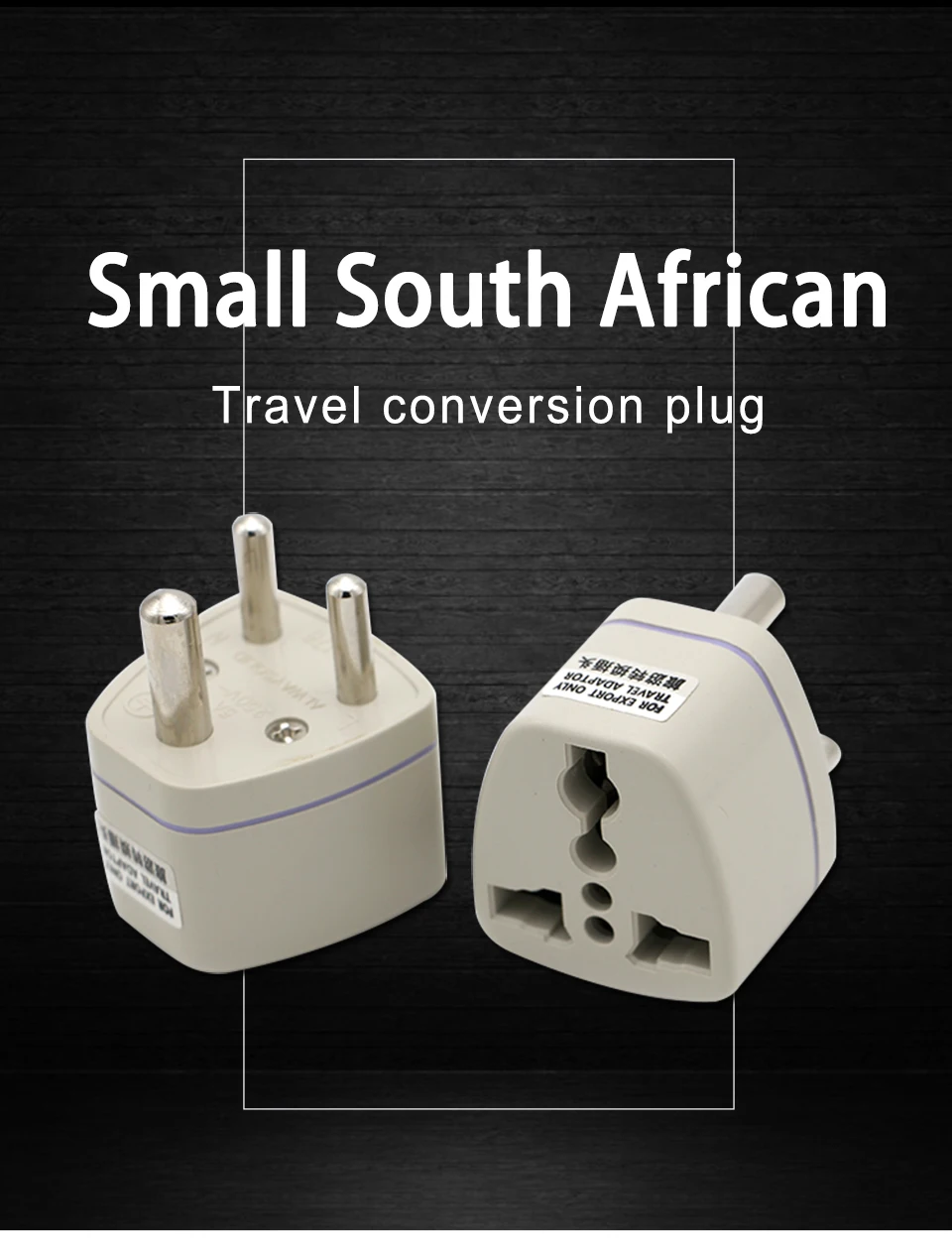 Universal UKUSEUAU to Small South Africa Plug AC Power Multi Outlet Adapter 3 pin Travel Converter Socket India travel (1)