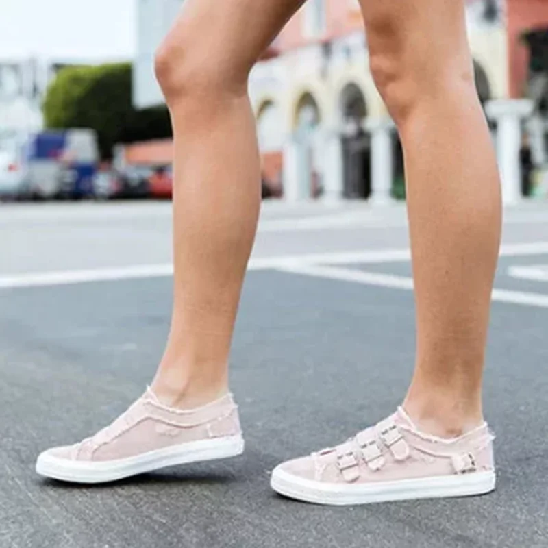 

Oeak Fashion Women's Metal Flat Shoes Fashion Casual Elastic Shoes -slip Round Toe shoes