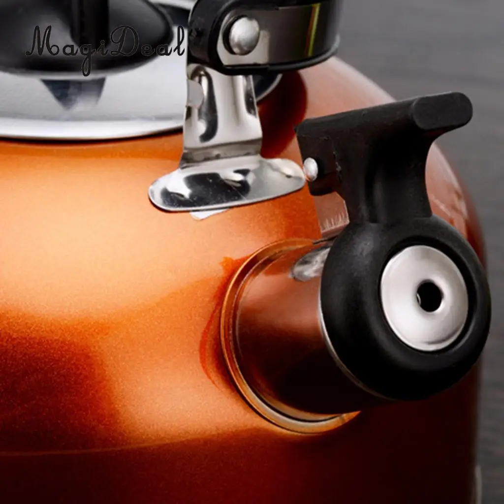 MagiDeal Anti-Hot/Slip Whistling Tea Kettle Gas Stove 3L Stainless Steel Tea Kettle Water Bottle for Home Camping Hiking Travel