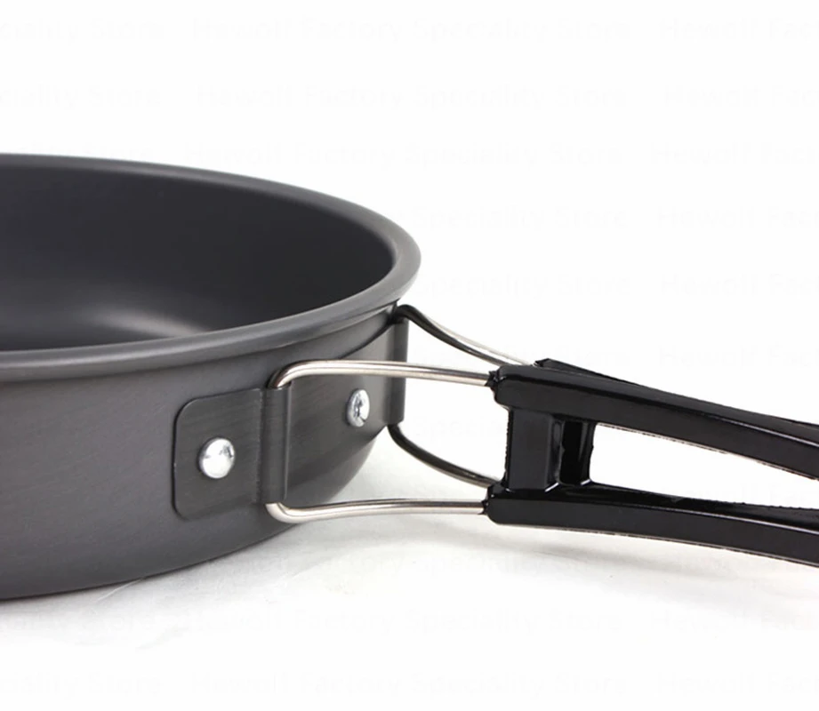 Hewolf utensilios Camping 4-5 personas al aire libre utensilios de cocina juego de vajilla de plegable de viaje portátil Picnic multipropósito herramienta de cocina
