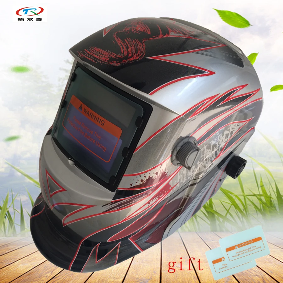 Buy  auto darkening Welding Helmet light weight solar and battery welder mask Semi-Automatic Soldering g