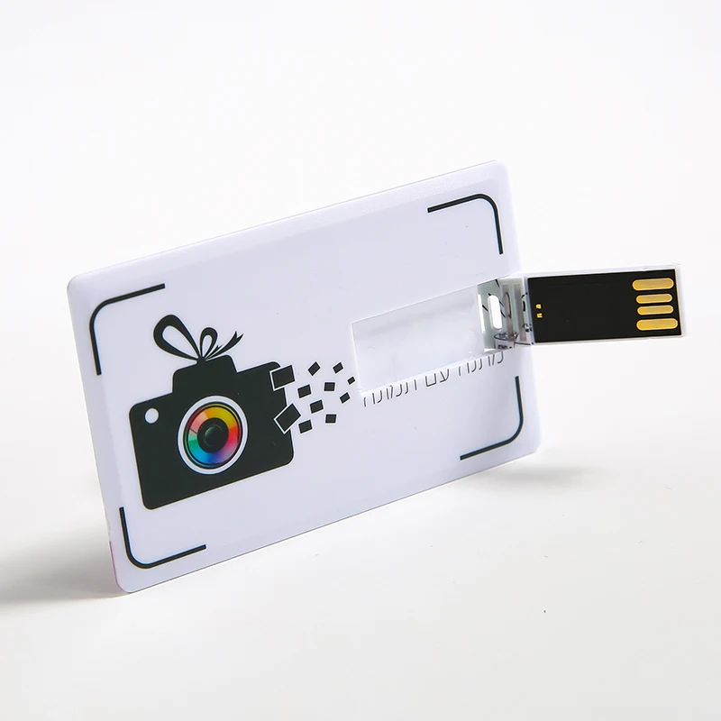 Us 1 74 31 Off Custom Flash Drive Bulk Pack Usb 2 0 Credit Card Design Colored In White Digitally Print Your As Promotional
