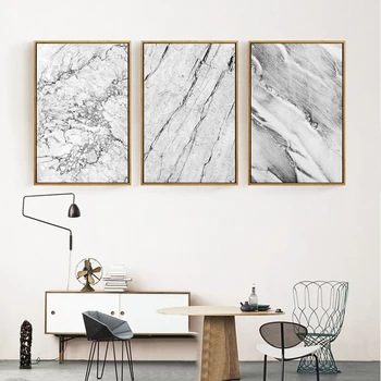

Abstract Grey Marble Canvas Paintings Nordic Posters and Prints Pop Wall Art Pictures For Office Living Room Home Decor NO Frame