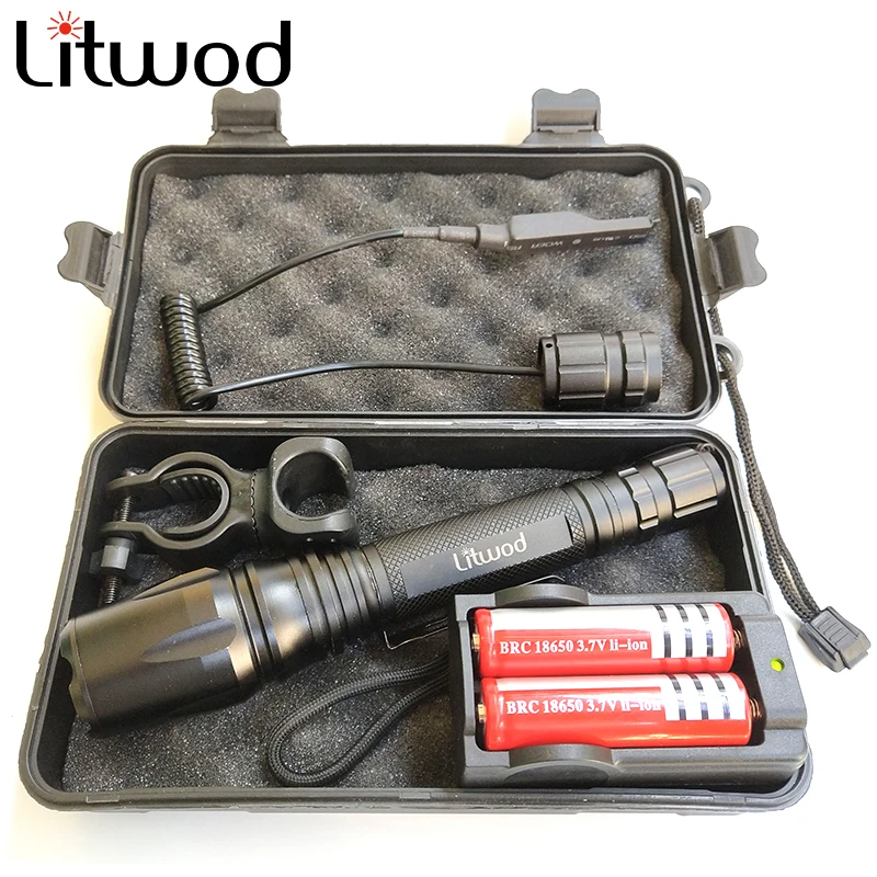 

Litwod Z20V5 Ships from Russian LED Flashlight Torch CREE XML L2 T6 Zoomable waterproof Tactical Flashlight Run time 15 hours