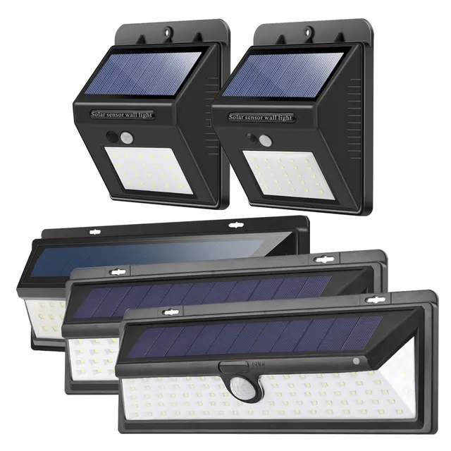 Us 9 99 30 Off Waterproof 20 25 54 66 90 Led Solar Lamp Outdoor 2835 Smd Power Lights For Garden Decoration Wall Motion Sensor Pathway In