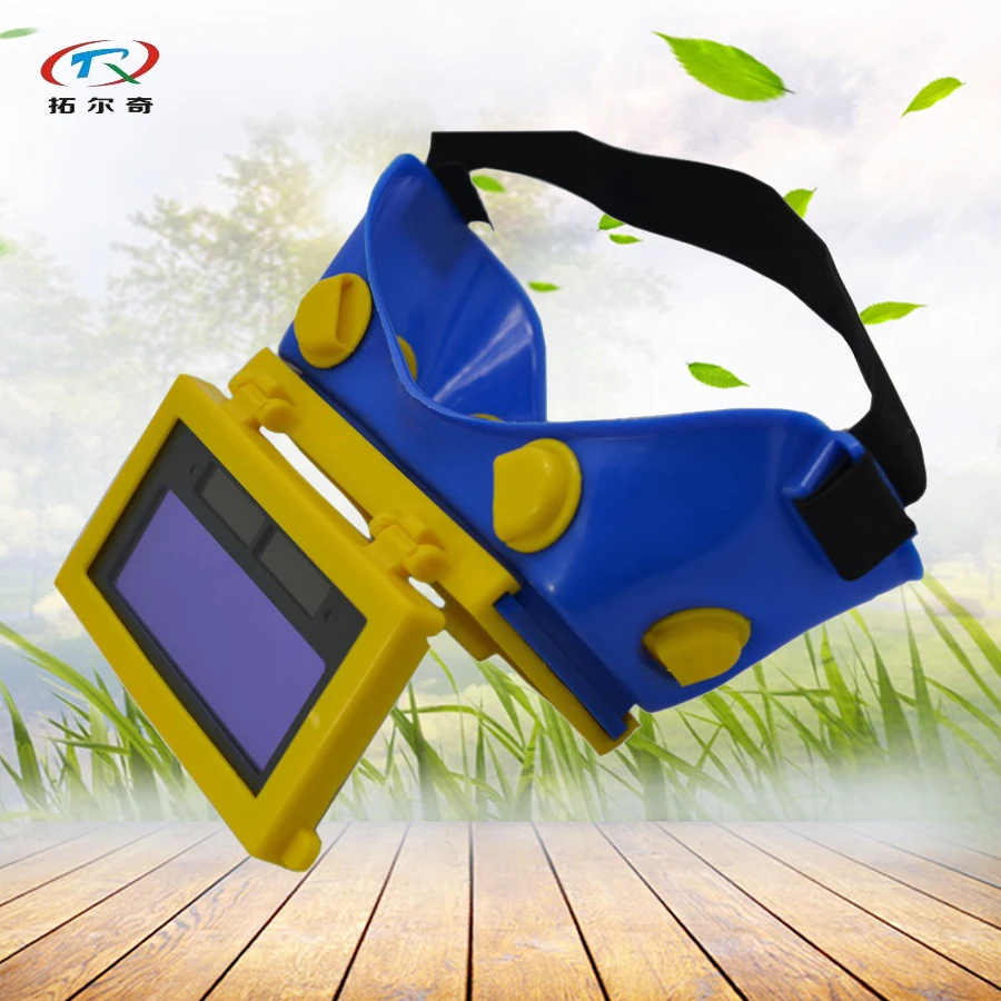 

Eyepatch Welding Helmet googles Auto Darkening easywear welder Inner Lithium Cell and Solar Power small Welding mask E05-04-1100