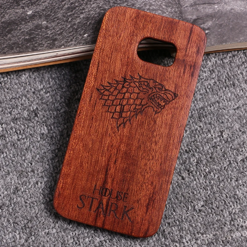 Para Apple iPhone 5 5S 6 6 S 7 7 Plus XS Max juego de madera cubierta Coque Capas Fundas para SAMSUNG S7 borde S8 más S9 S9 plus