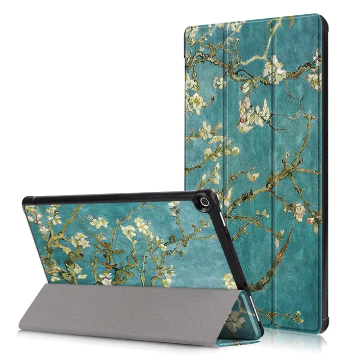 

PU Leather Cover Case For Amazon New Kindle Fire HD10 HD 10 2017 10.1" Tablet + 2Pcs Screen Protector