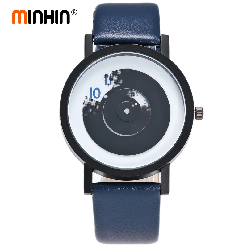 

MINHIN Students Creative Watches Lover's Couple Quartz Wristwatches Gift Stylish No Needle Fashion Design Women Sports Watches